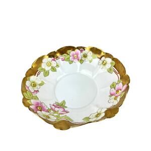 Bavarian China Antique Hand Painted PT 24k Gold Bowl Rare Numbered Edition 1903